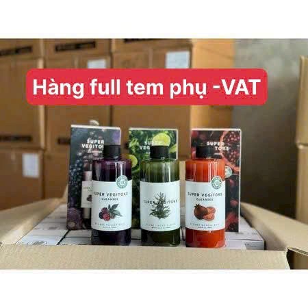 Sữa rửa mặt rau củ quả Wonder Bath Super Vegitoks Cleanser 300ml